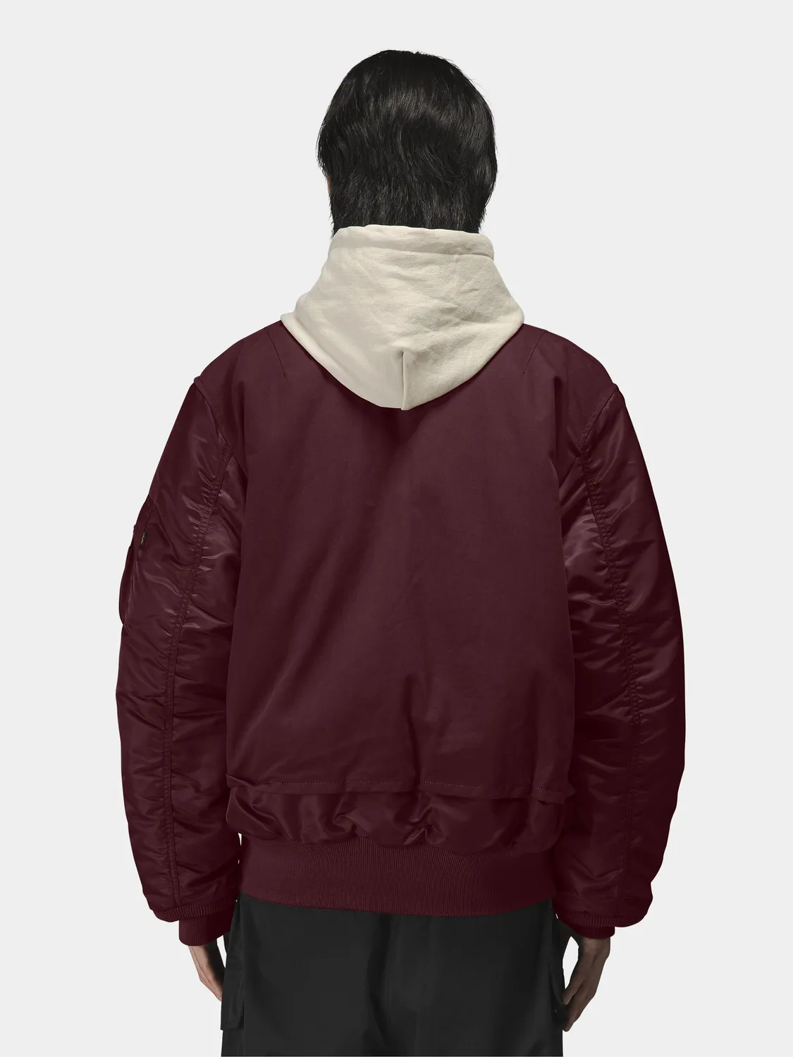 Alpha Industries MA-1 Mixed Cotton geaca bomber rosu cedar calduroasa