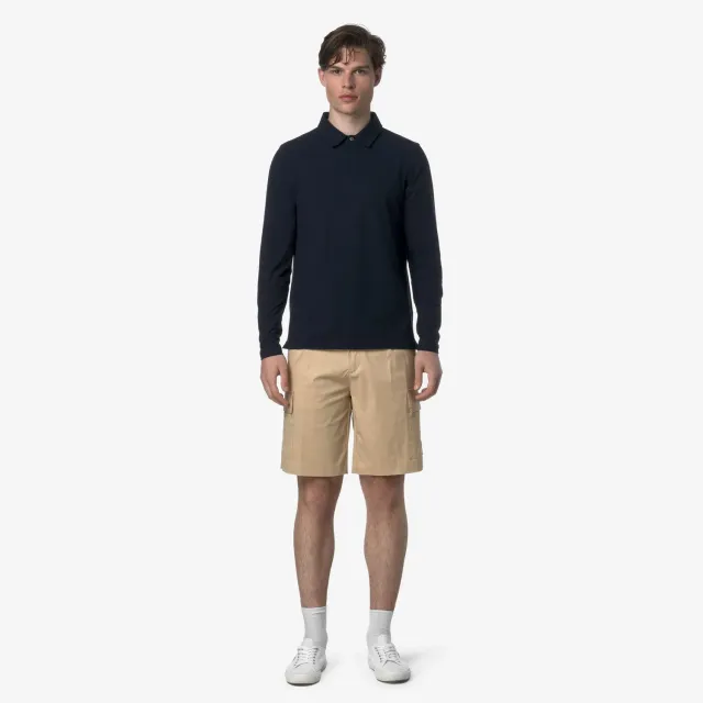 K-Way Serje Twill Tech bermude bej cargo elastice