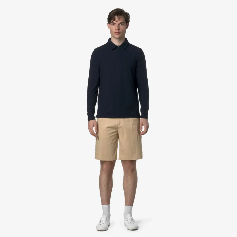K-Way Serje Twill Tech bermude bej cargo elastice