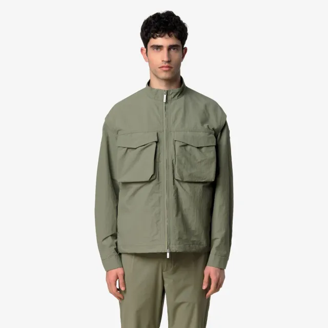 K-Way Orian Cotton Blend geacă verde lichen