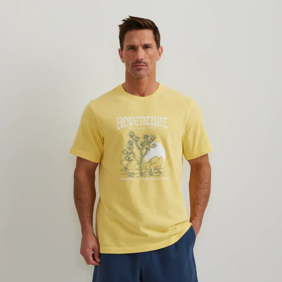 Eddie Bauer Desert Adventure tricou galben bumbac