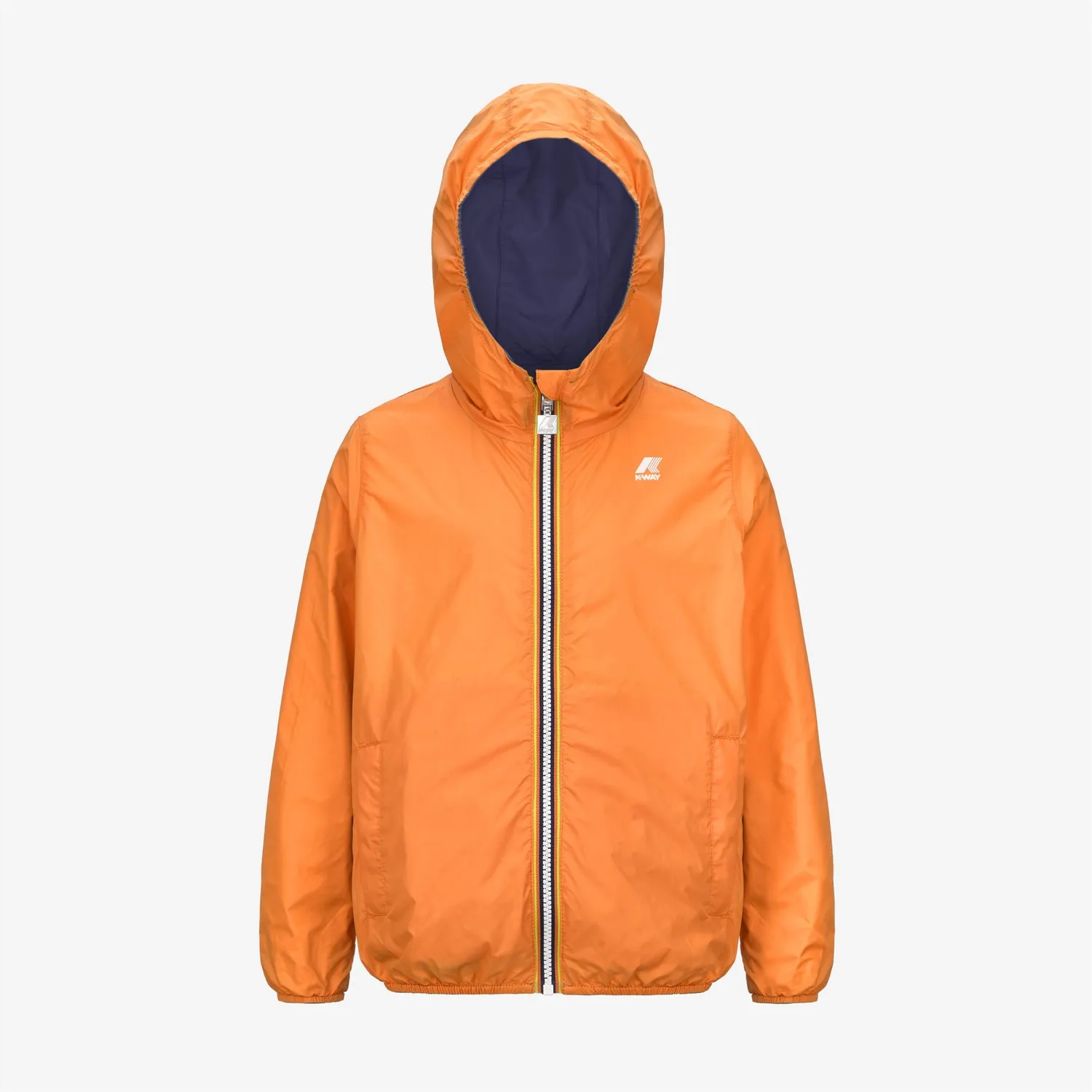 K-Way Jake Plus.2 Double geacă băieți albastru-portocaliu reversibilă