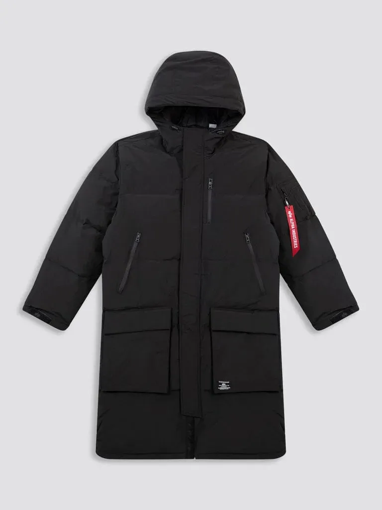 Alpha Industries Carson palton puffer lung negru puf