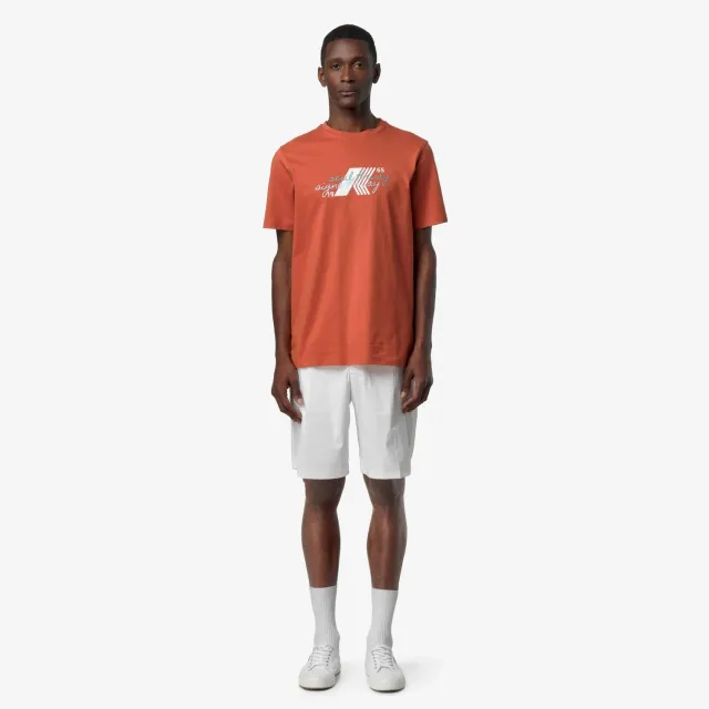K-Way Odom K71353W tricou barbati portocaliu slim bumbac