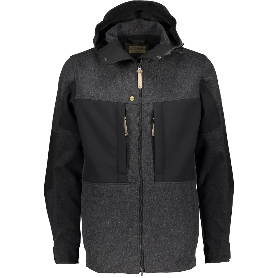 Sasta Roihu Wool geaca Dark Grey vanatoare lana reciclata