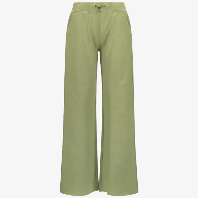 K-Way Jenie Interlock pantaloni verzi din bumbac