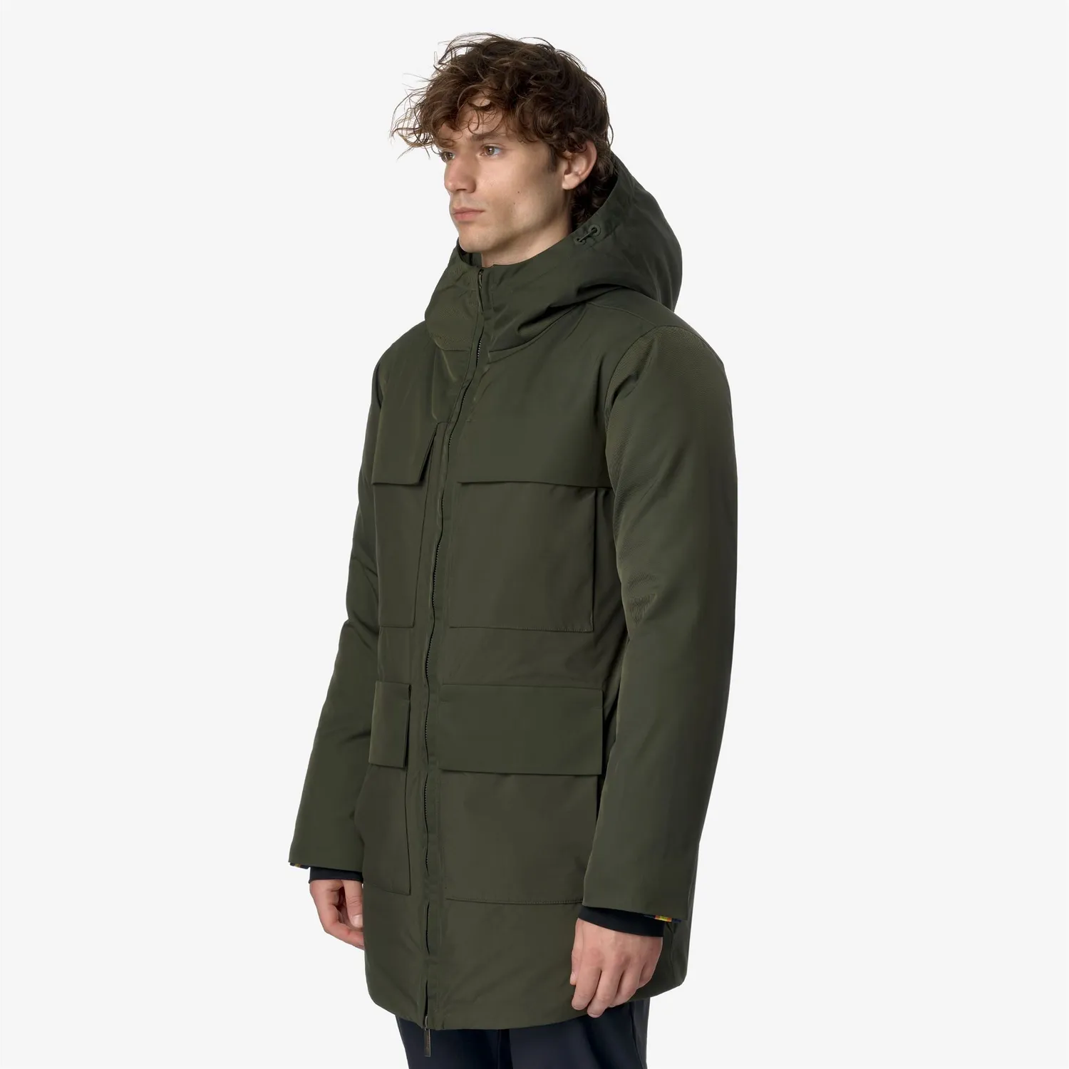 K-Way Hodel Fabric Mix geaca barbati verde puf gasca