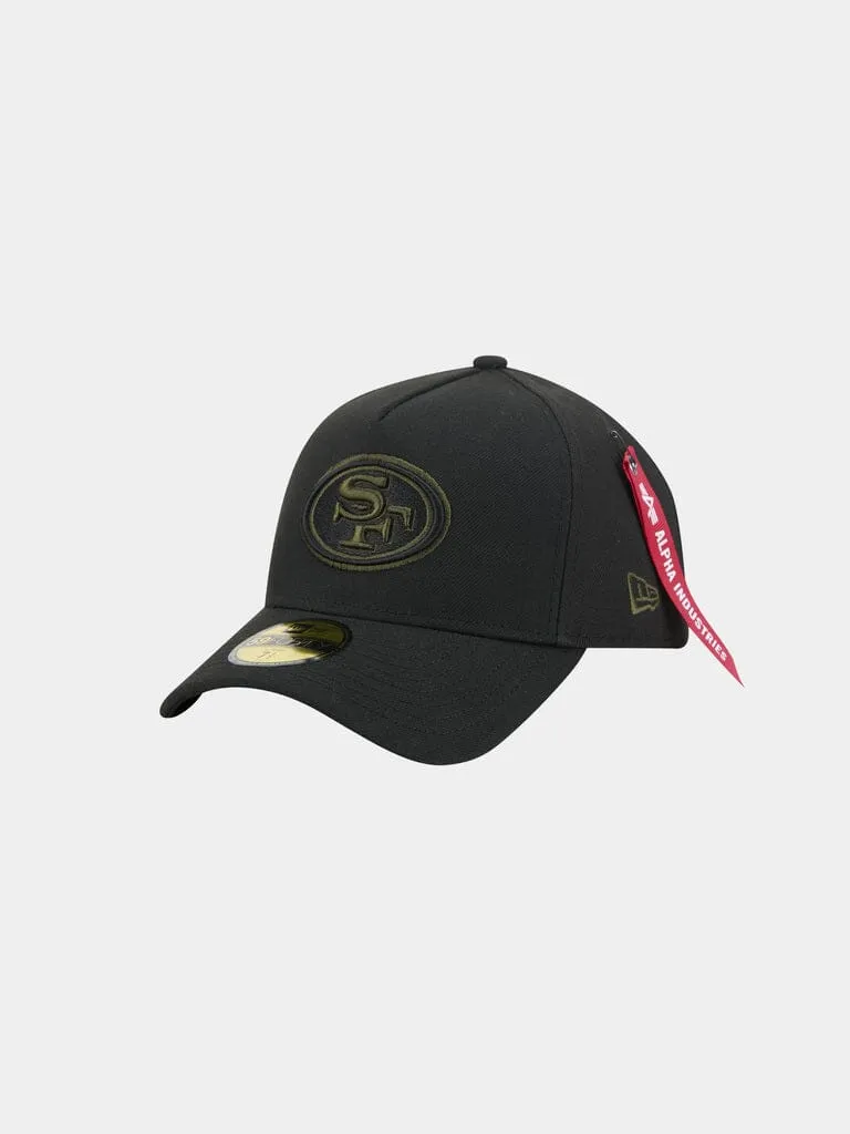 Alpha Industries 49ers New Era 59FORTY sapca negru fitted