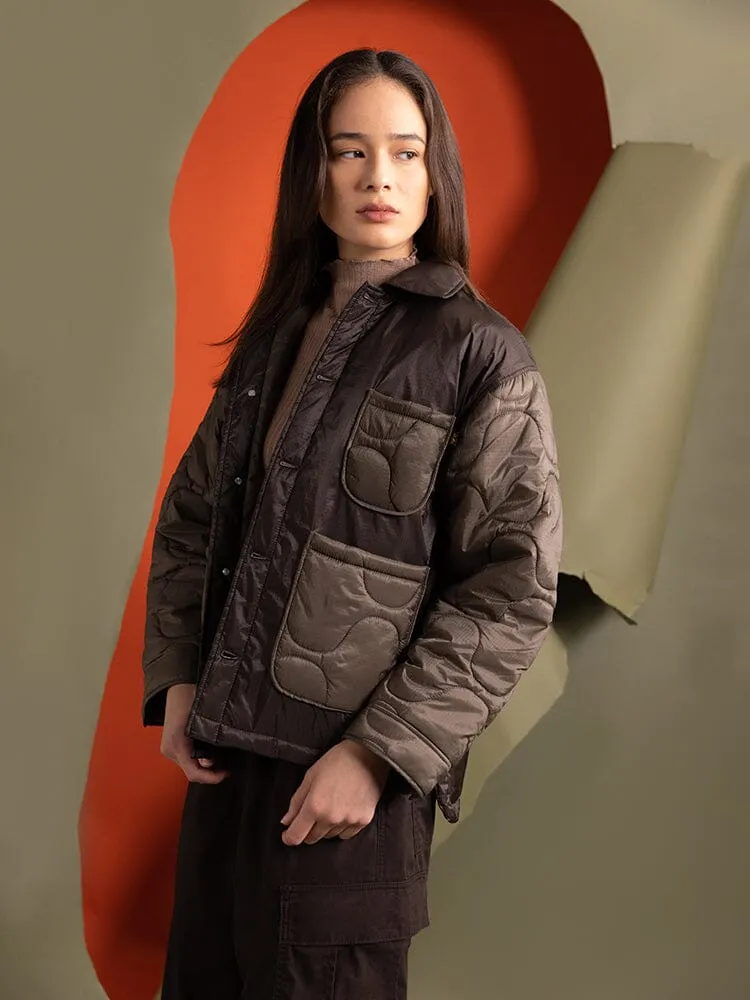 Alpha Industries Chore Coat palton dama maro captuseala matlasata