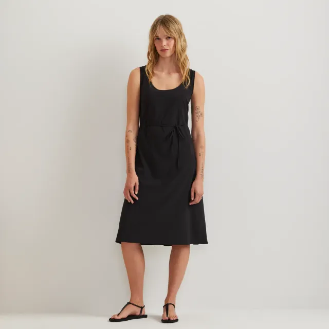 Eddie Bauer Departure rochie midi neagra cu nod
