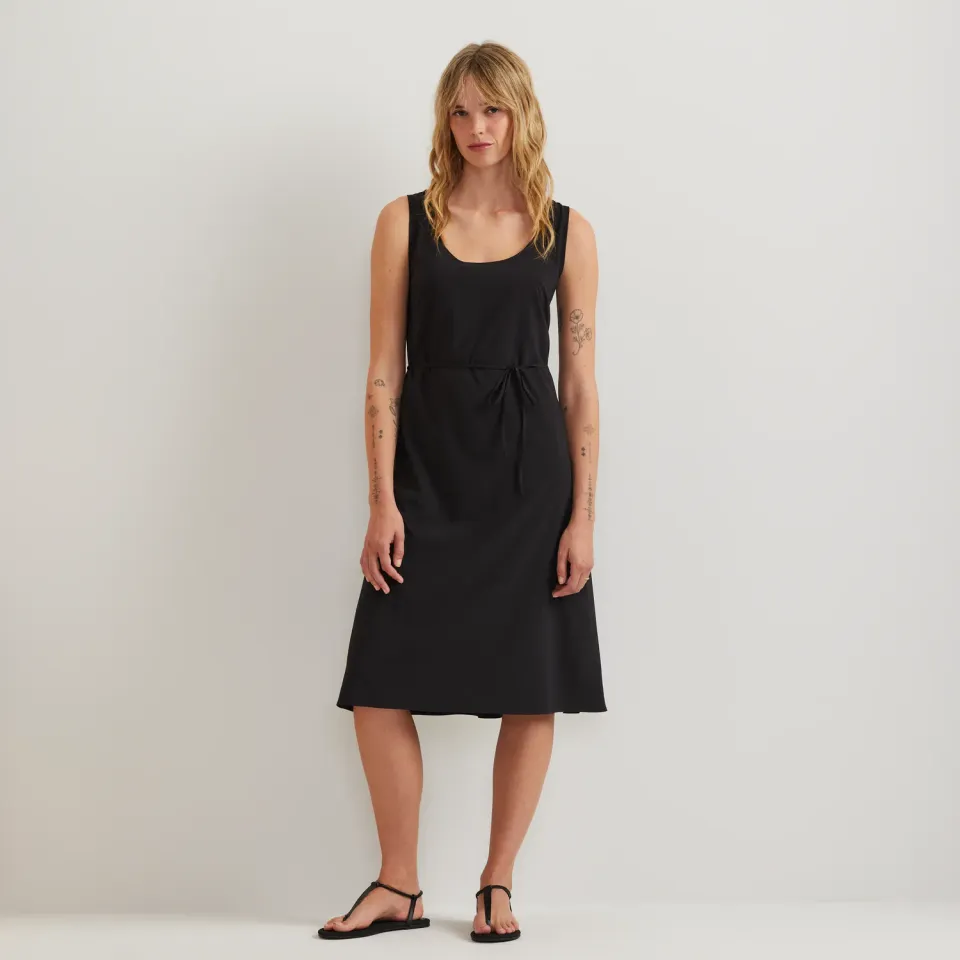 Eddie Bauer Departure rochie midi neagra cu nod