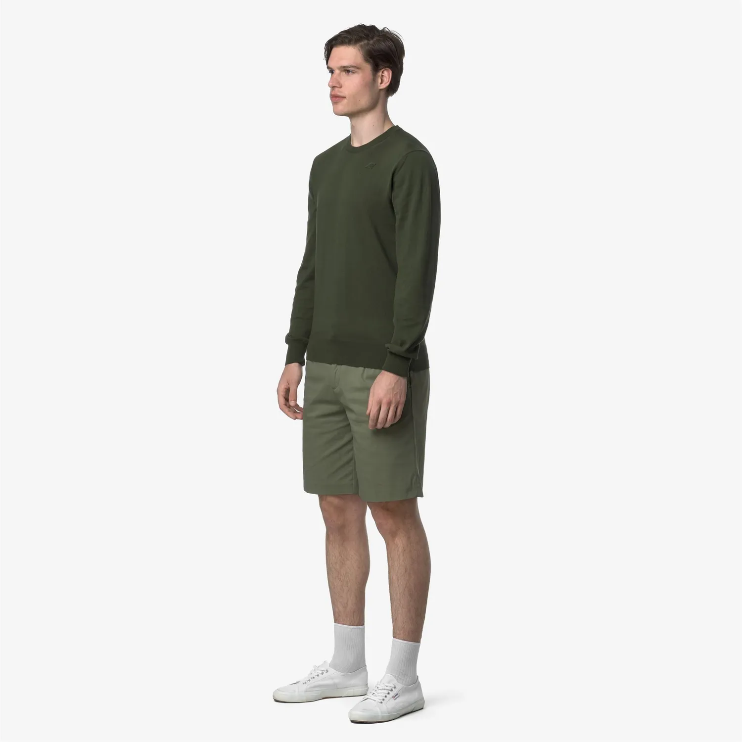 K-Way Severe Twill Tech pantaloni scurti barbati verde lichen
