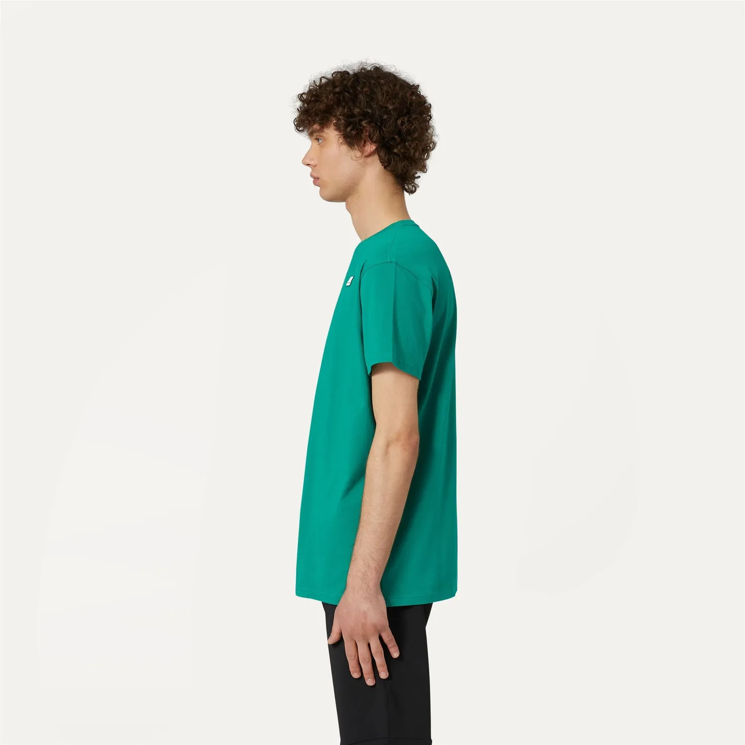 K-Way Elliot tricou verde bumbac imprimeu spate