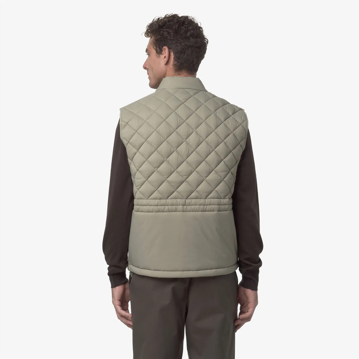 K-Way Barnes Premium Warm vesta barbati verde oak matlasata