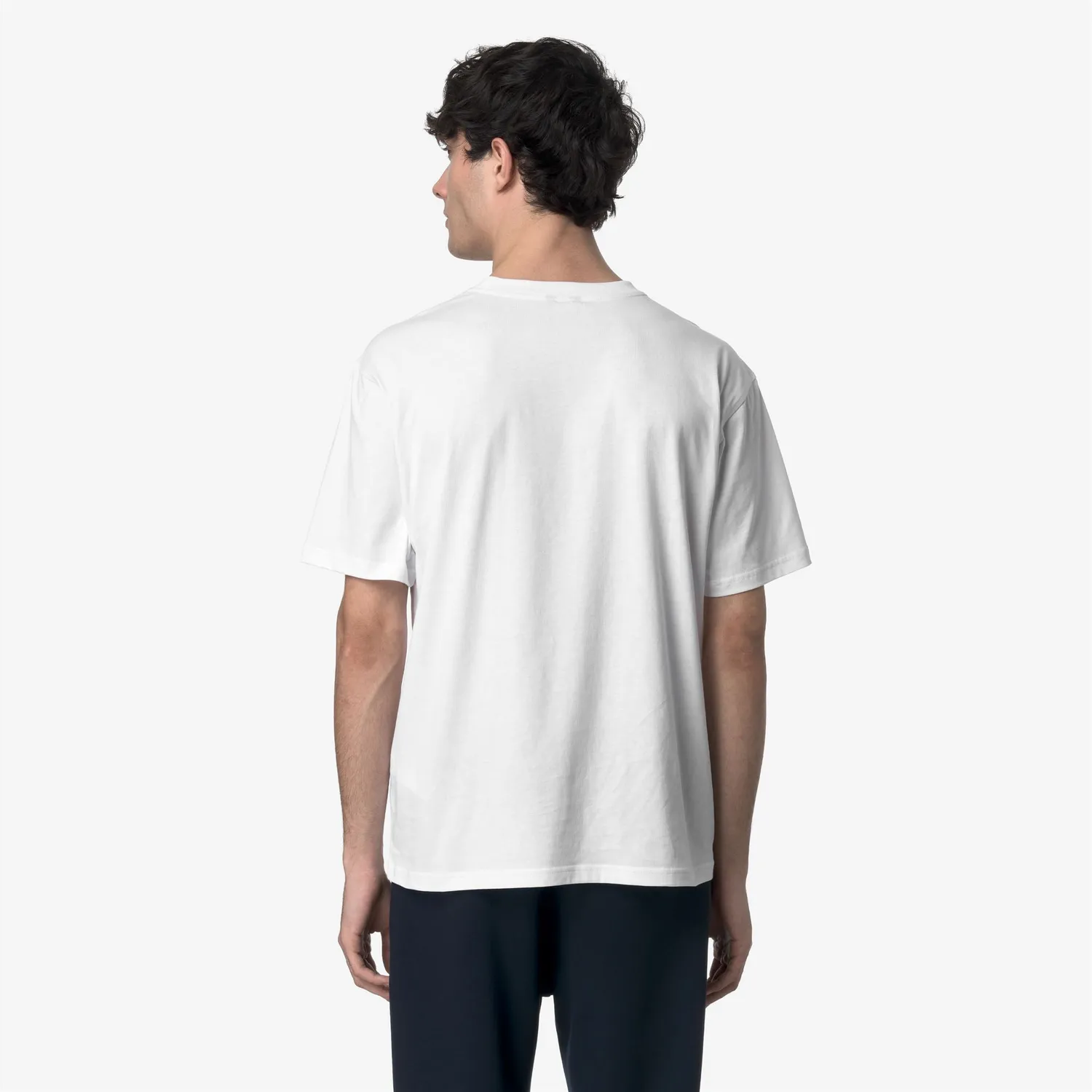 K-Way Solo Jersey tricou barbati alb bumbac