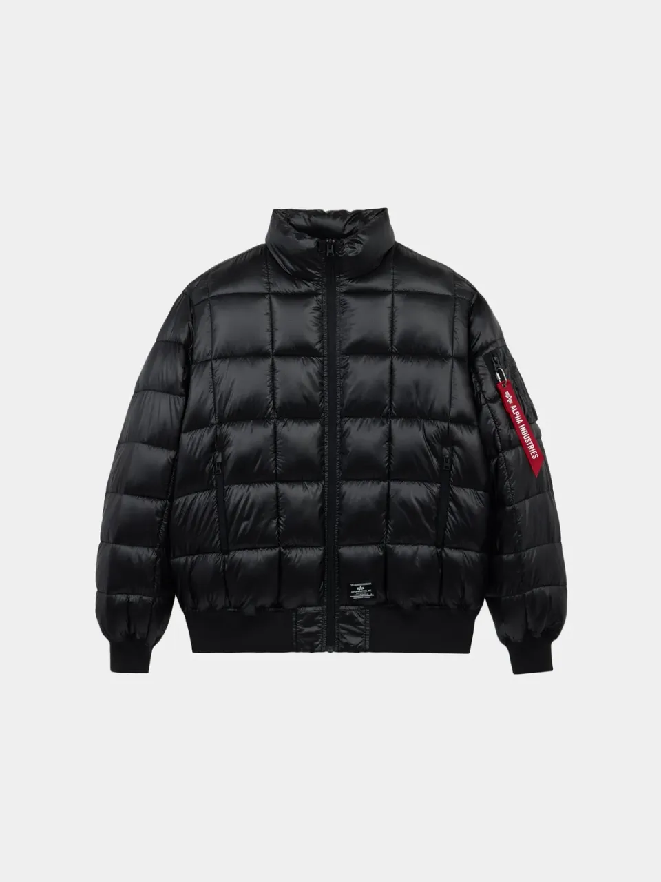 Alpha Industries MA-1 Puffer geaca bomber negru matlasata