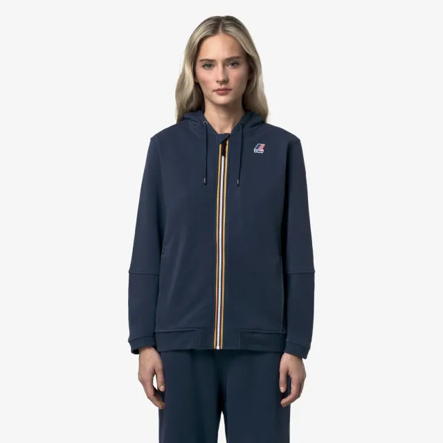K-Way Prosper Poly Cotton hanorac unisex Blue Insignia gros