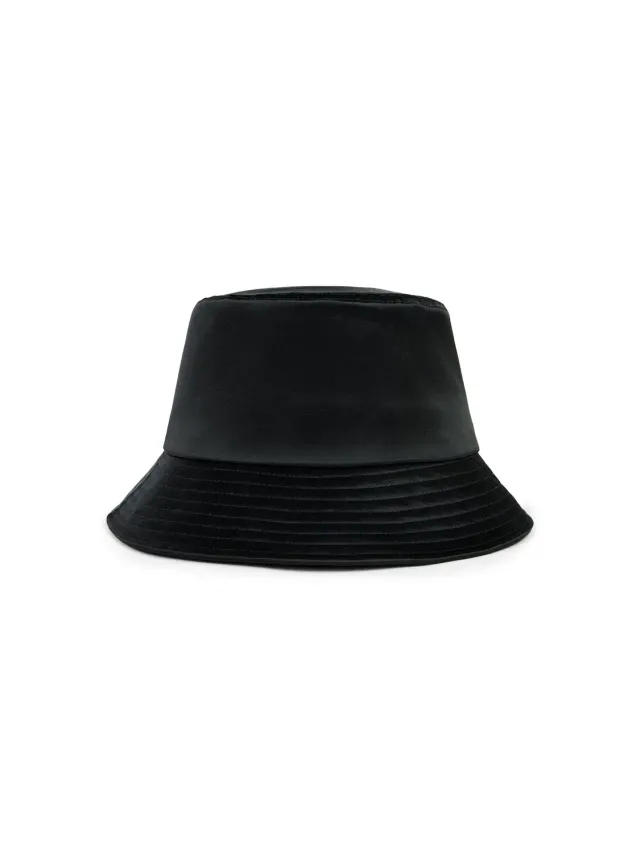 Alpha Anonymous Nylon Satin palarie negru bucket