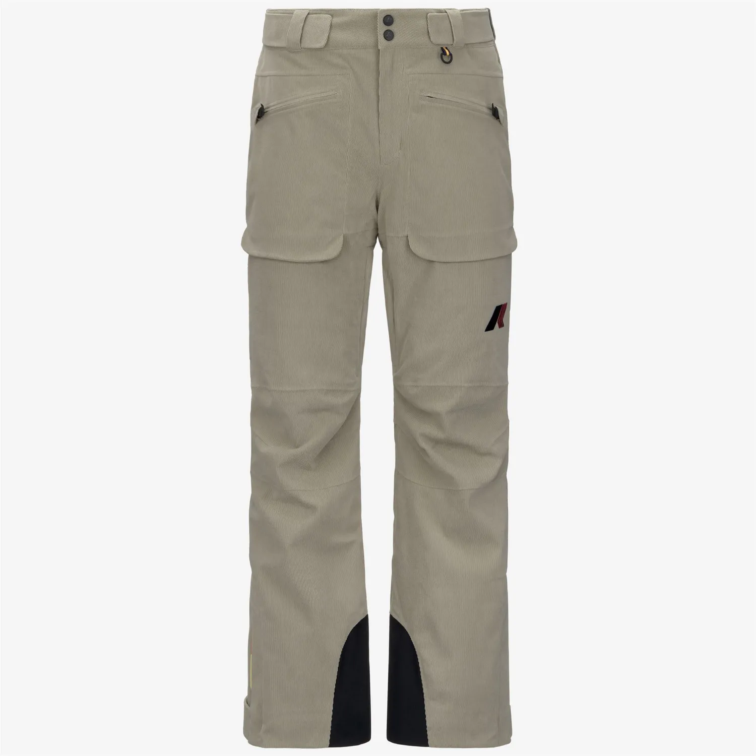 K-Way Mercantour Corduroy pantaloni verzi impermeabili
