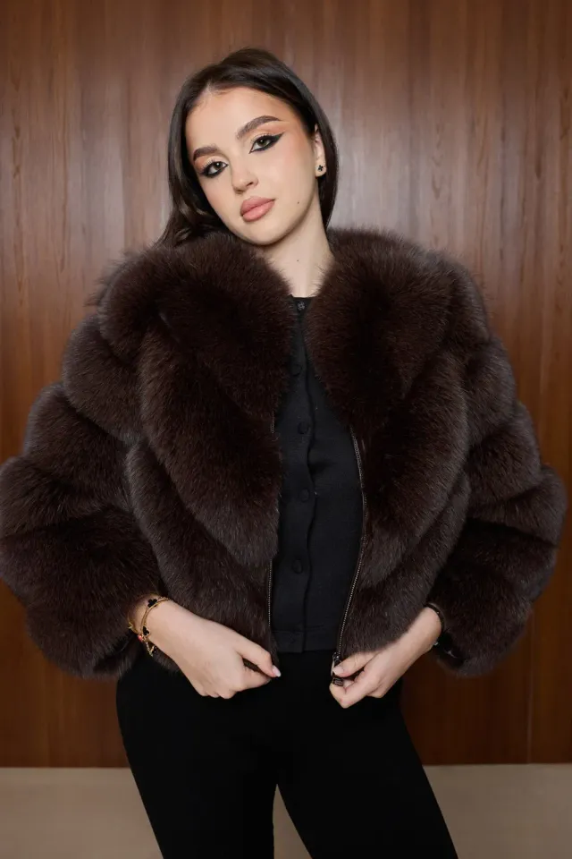 Mareus 503 haina vulpe Cocoa Brown transformabila
