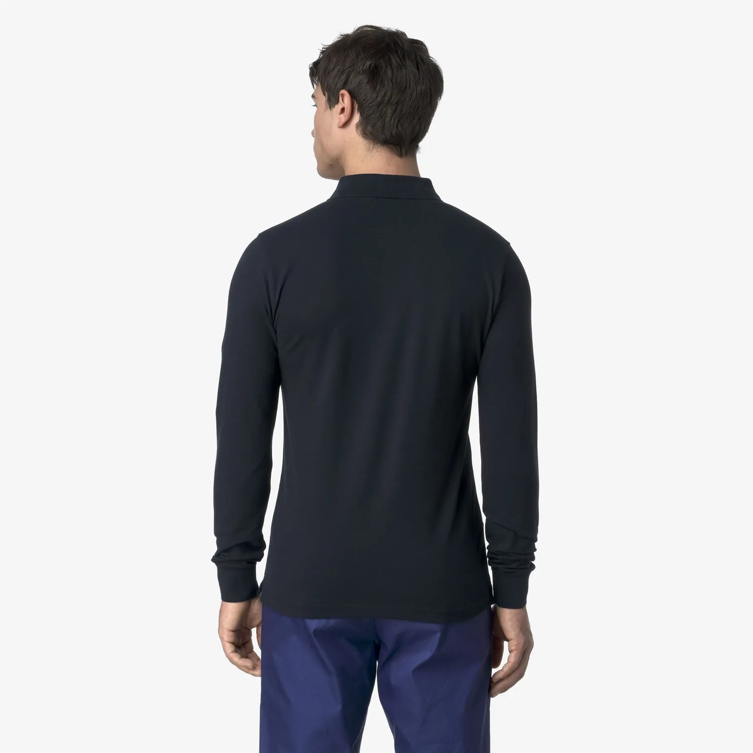 K-Way Monju Pique Slim polo barbati Blue Depth bumbac