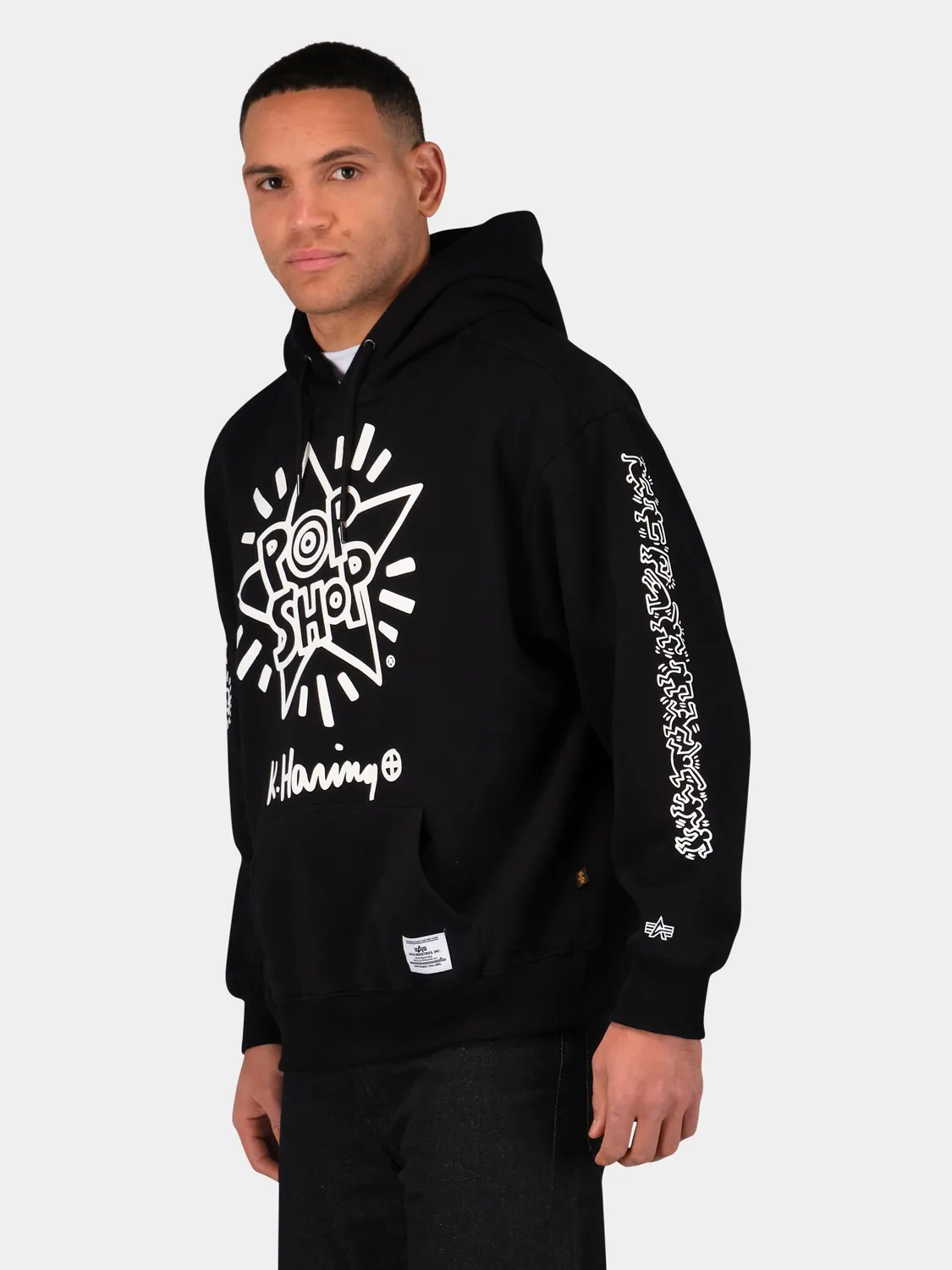 Keith Haring x Alpha New York hanorac grafic black