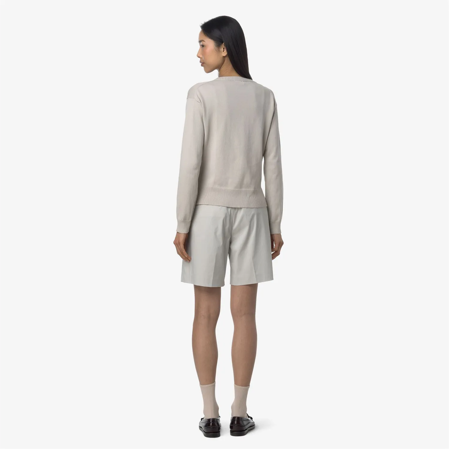 K-Way Nive Twill Tech bermude dama bej deschis gabardina