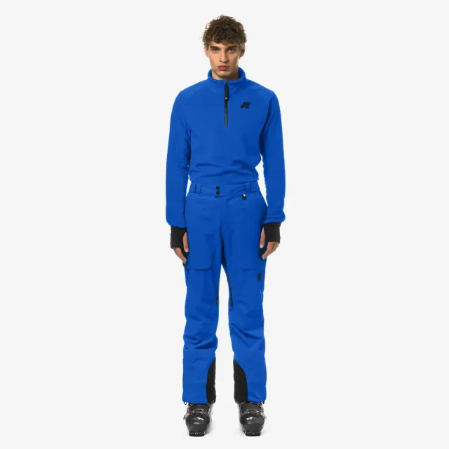 K-Way Aussois Micro Twill pantaloni schi albastru impermeabili