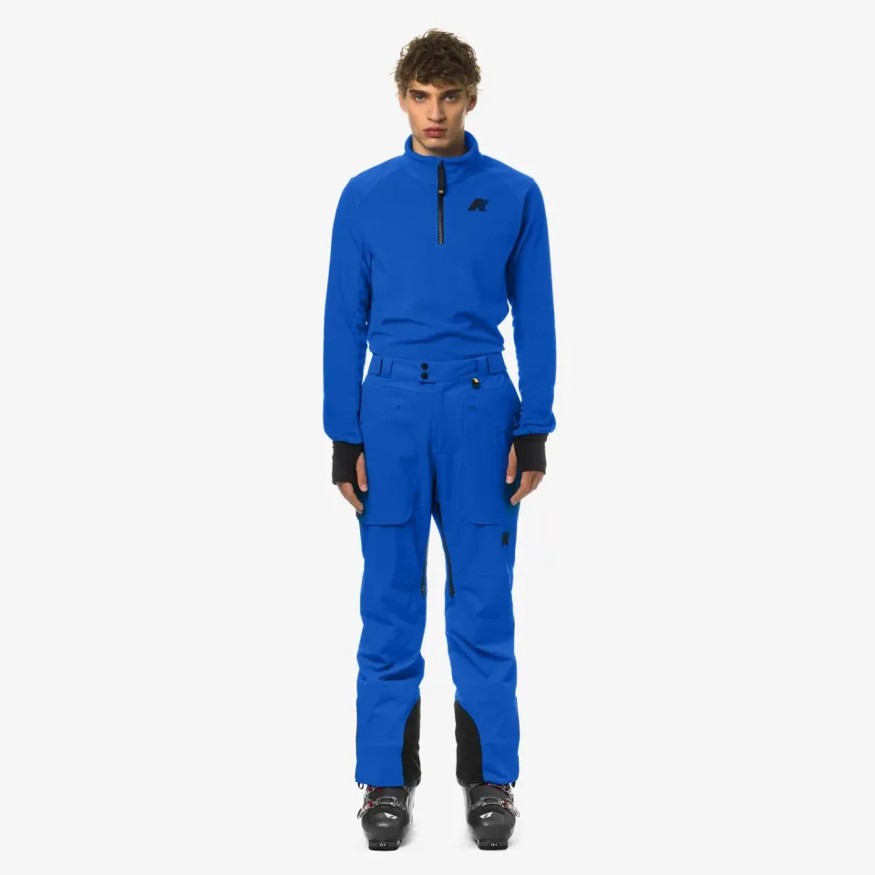 K-Way Aussois Micro Twill pantaloni schi albastru impermeabili