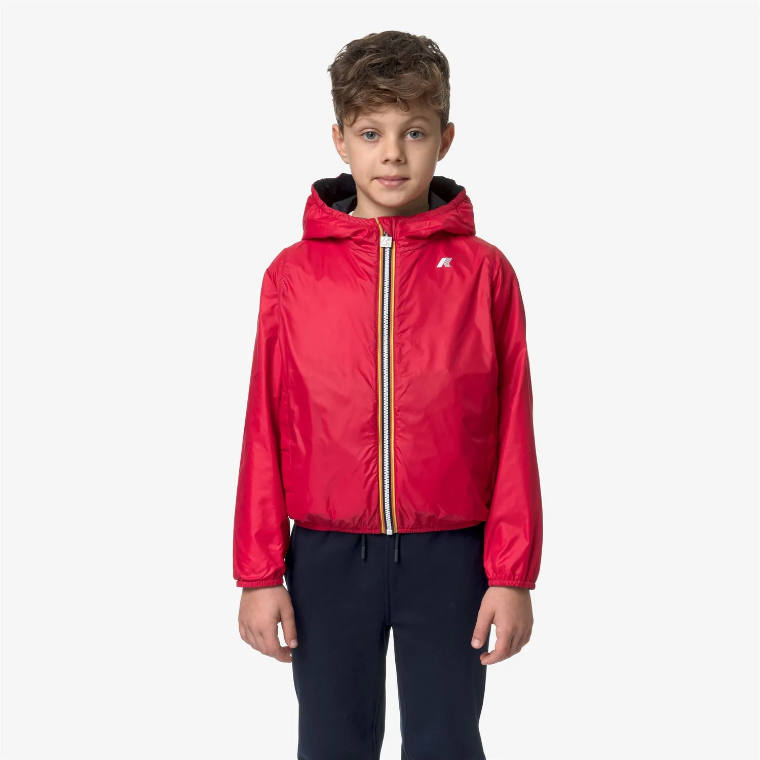K-Way Jake Plus.2 Double geaca baieti albastru reversibila