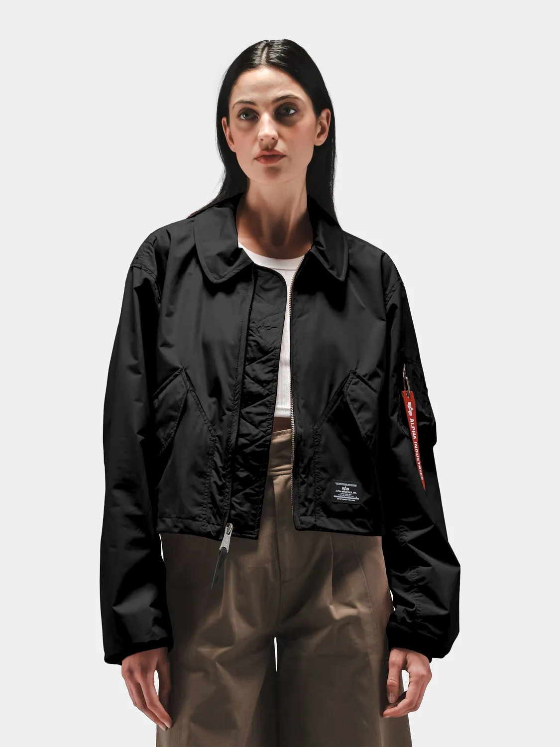 Alpha Industries CWU 36/P geaca bomber dama neagra rezistenta apa