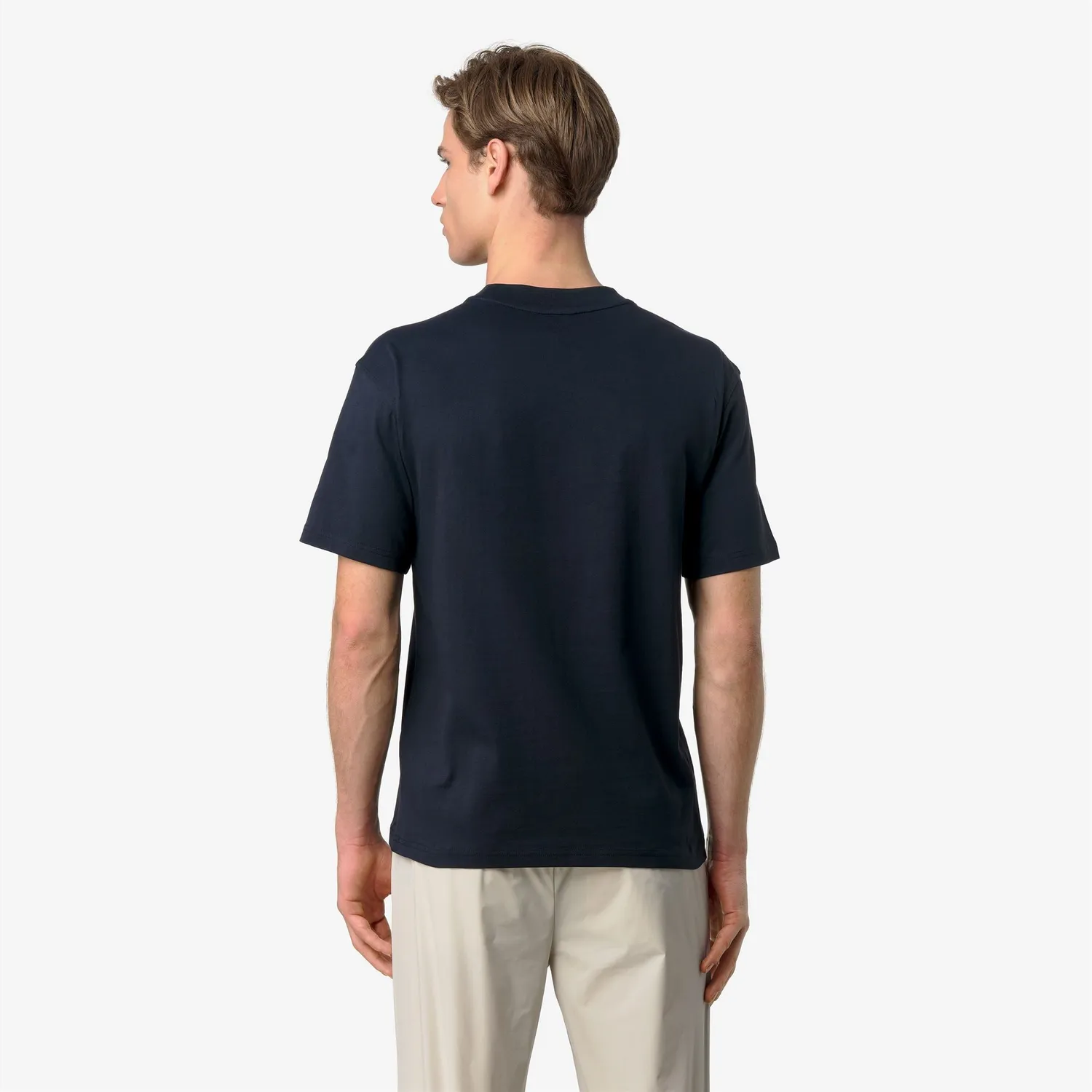 K-Way Solo Iconic Front tricou barbati albastru bumbac