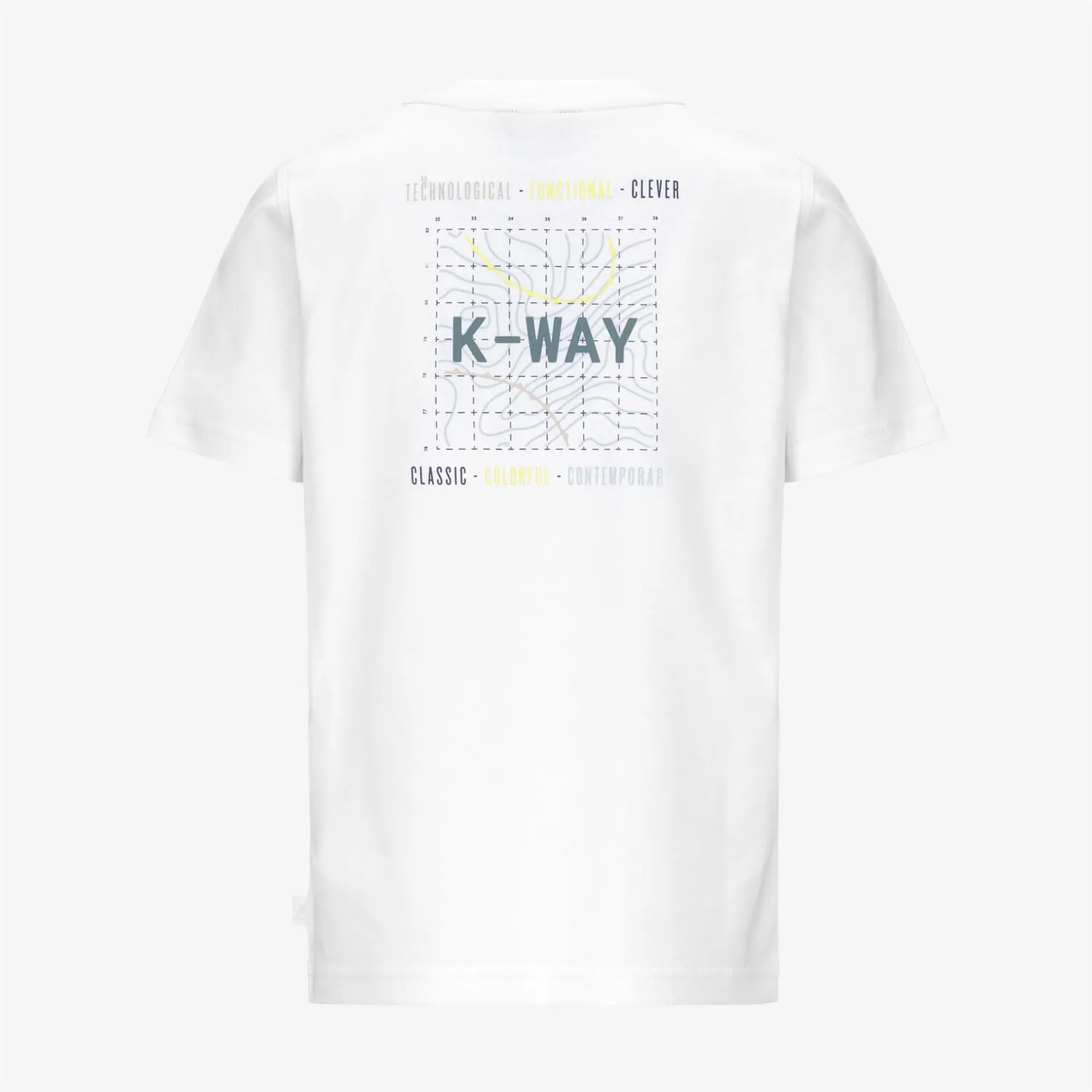 K-Way Odom K5136ZW tricou baieti alb bumbac