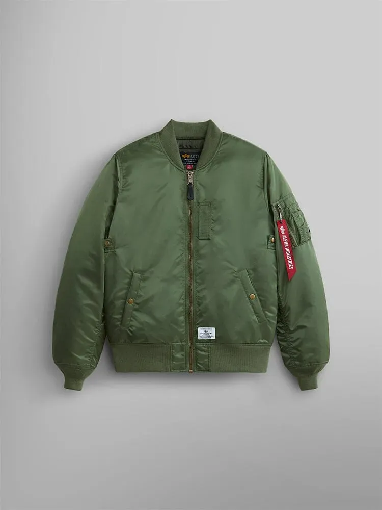 Alpha Industries MA-1 Mod Bomber geacă verde sage nailon