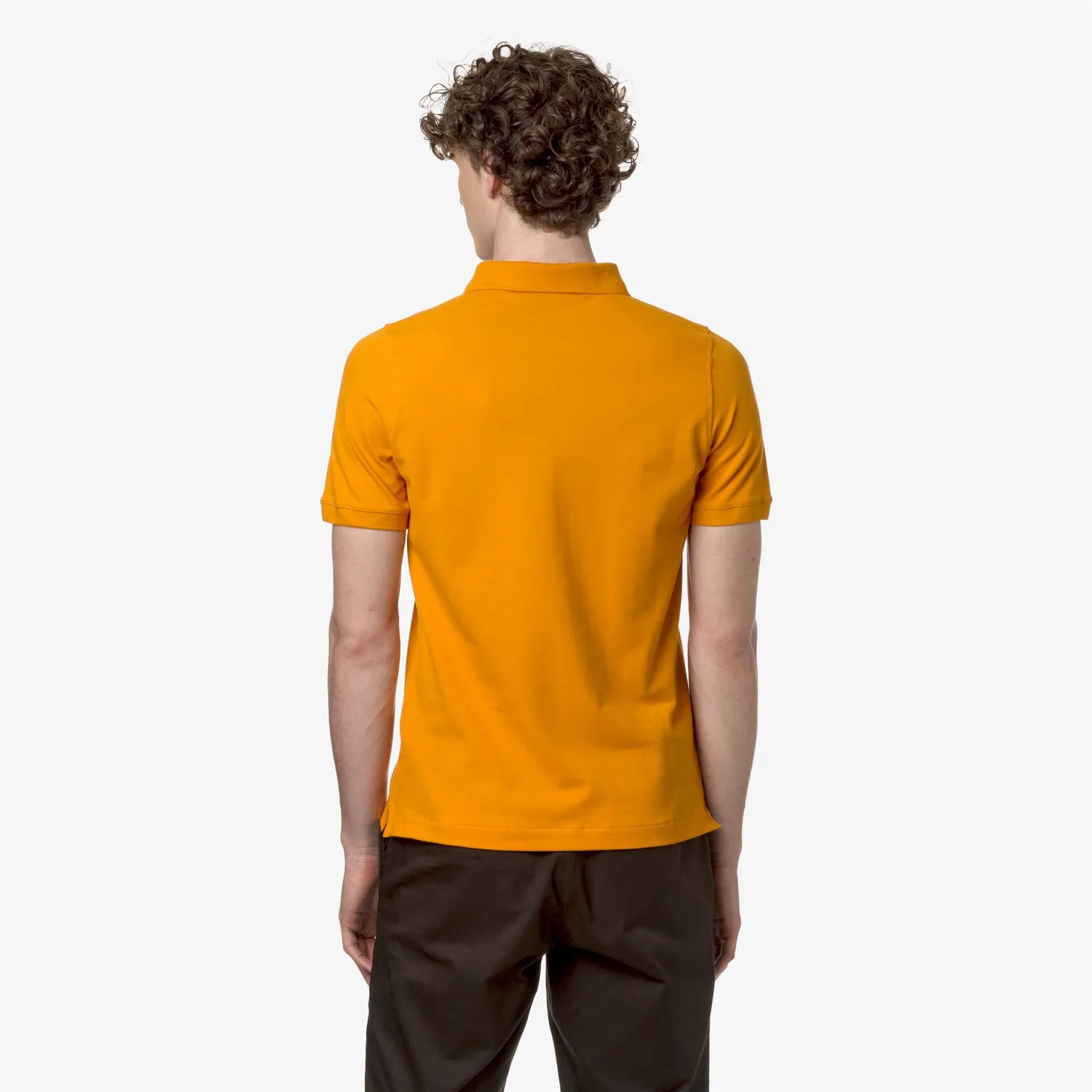 K-Way Vinnie K7121MW tricou polo portocaliu bumbac