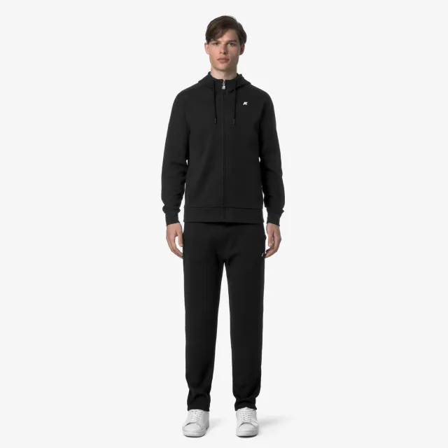 K-Way Iton Interlock pantaloni negri Black Pure