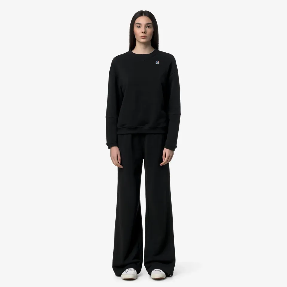 K-Way Loyre Poly Cotton pantaloni damă negri lejeri