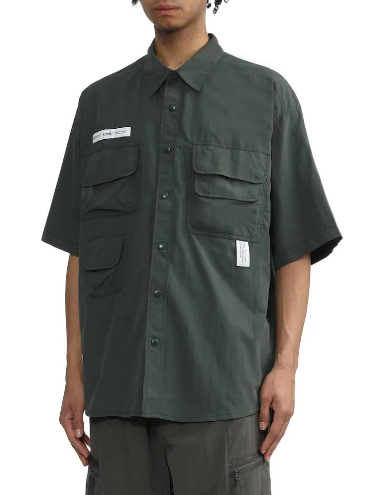 Alpha Industries Unfrm Nylon Utility cămașă teal nailon
