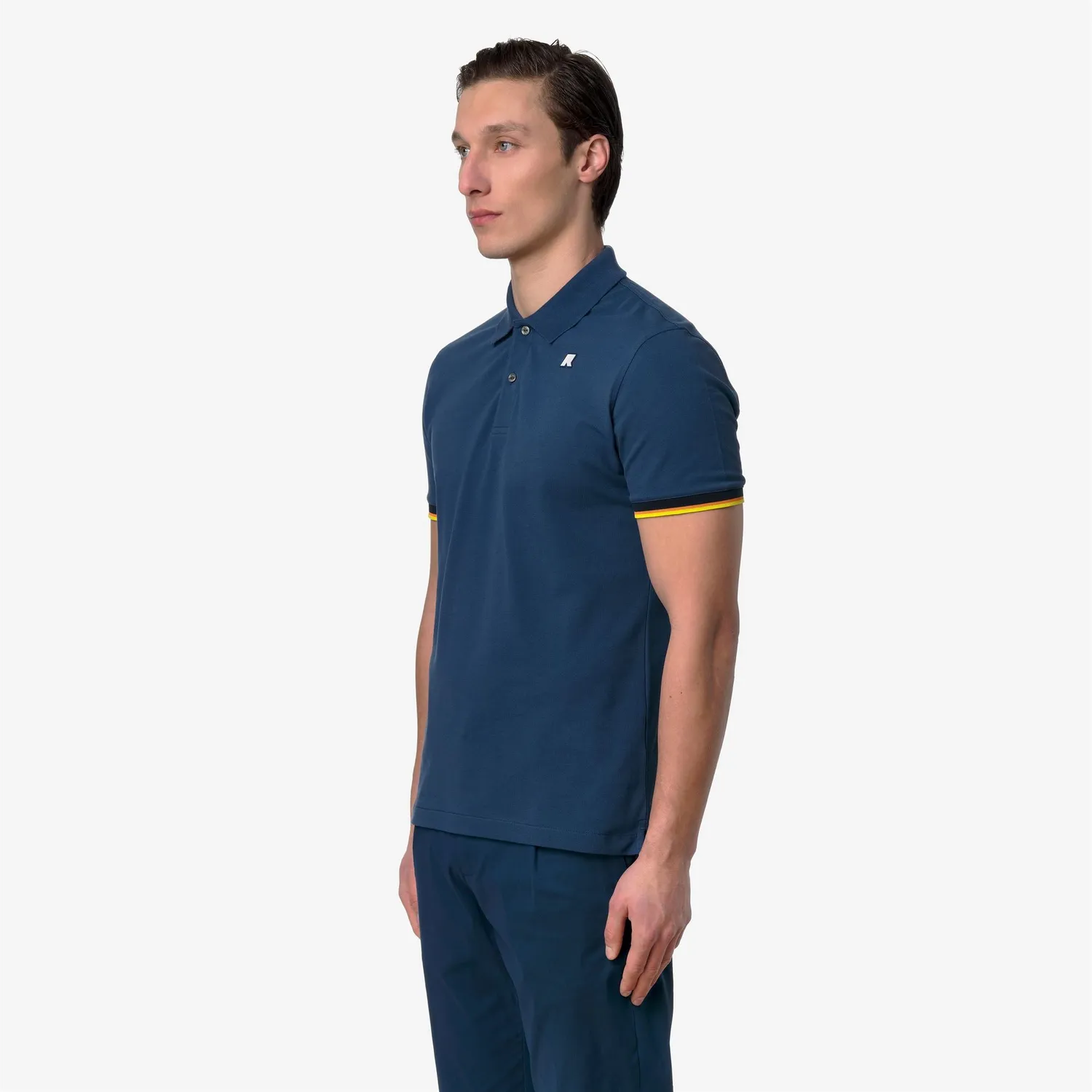 K-Way Vincent Pique Slim polo barbati albastru