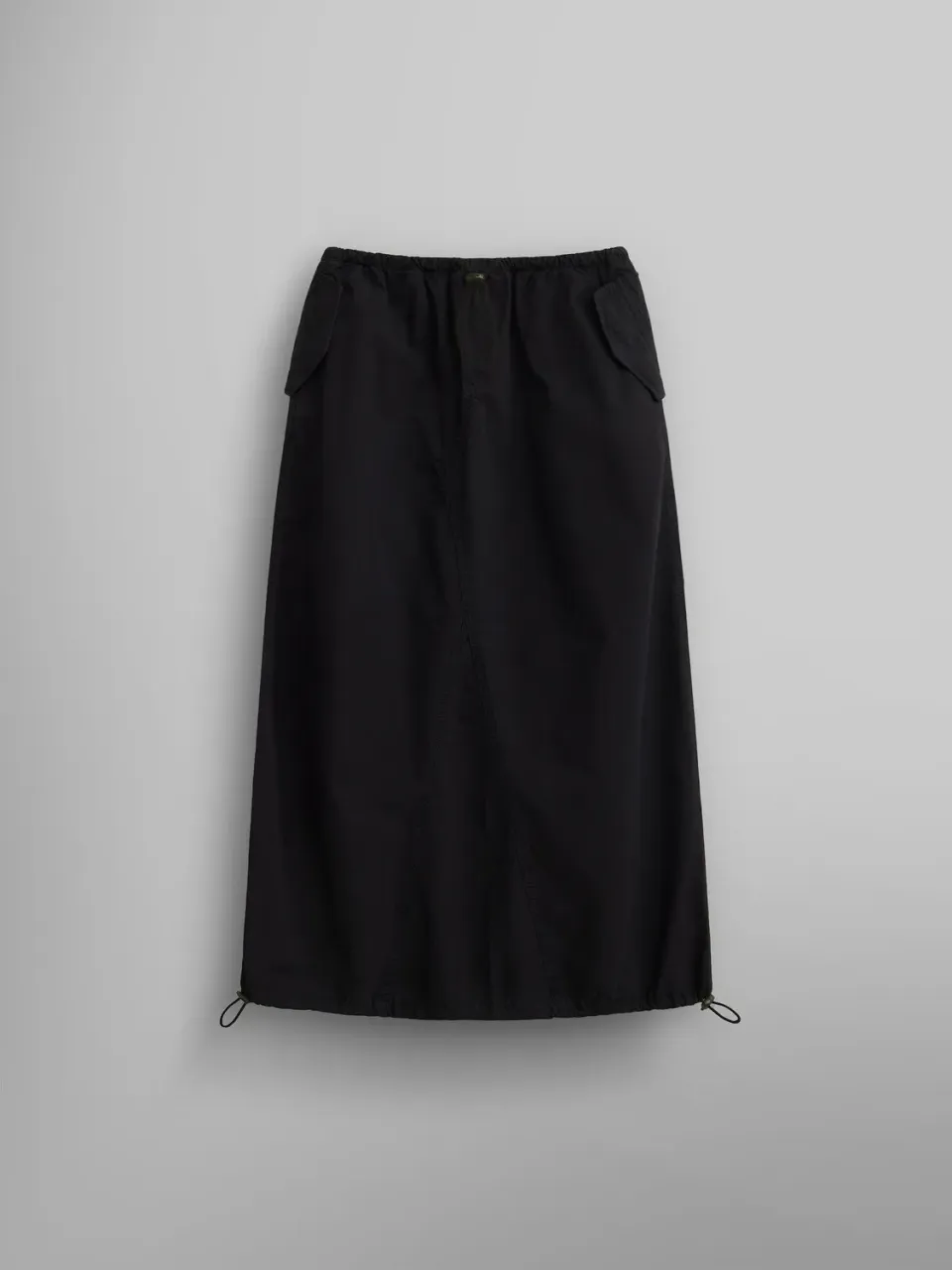 Alpha Industries fusta lunga neagra dama bumbac cu cordon