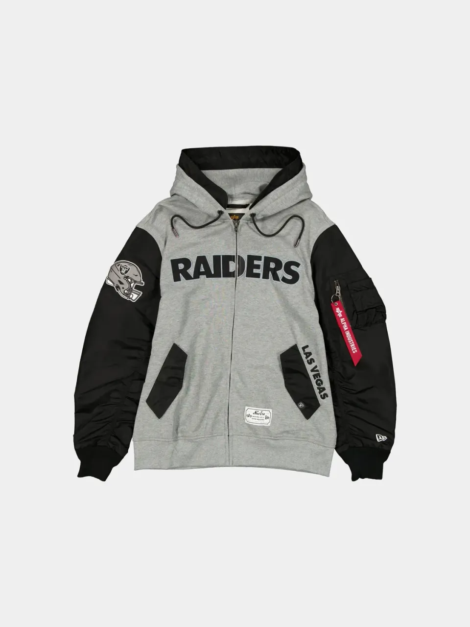 Alpha Industries MA-1 Las Vegas Raiders hanorac negru bumbac