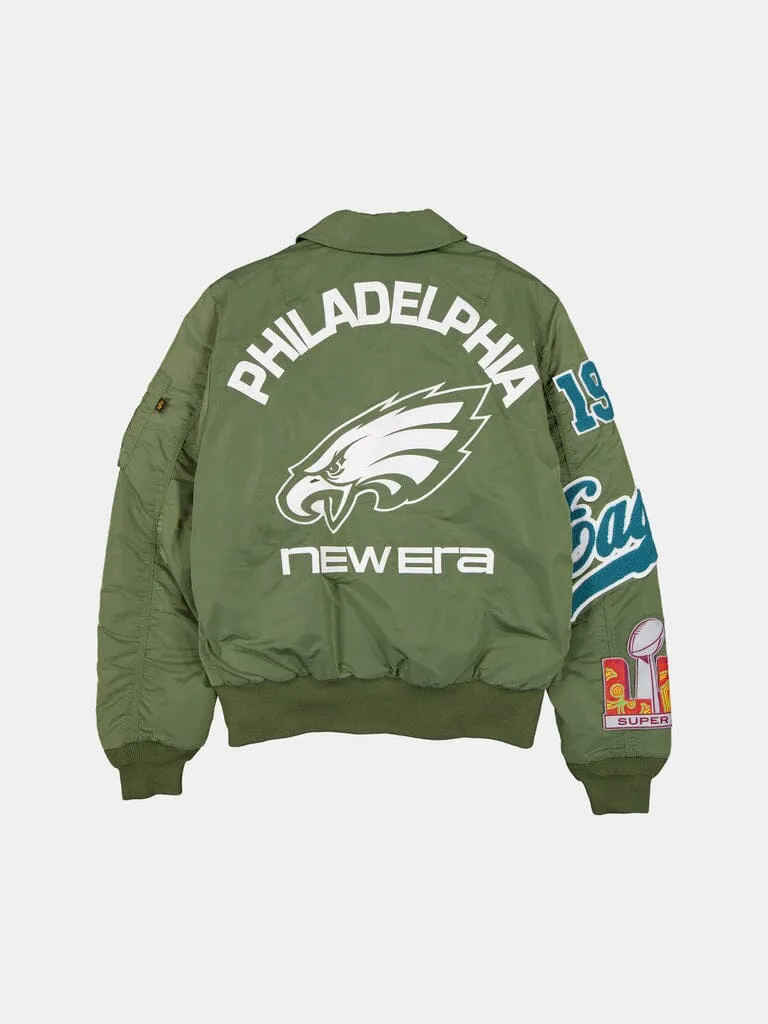 Alpha Industries Eagles MA-1 geaca bomber verde