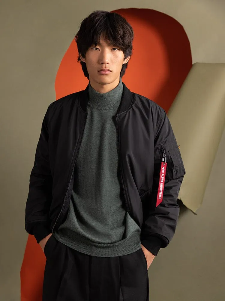 Alpha Industries MA-1 Reversible Onion Quilted geaca bomber negru rezistenta
