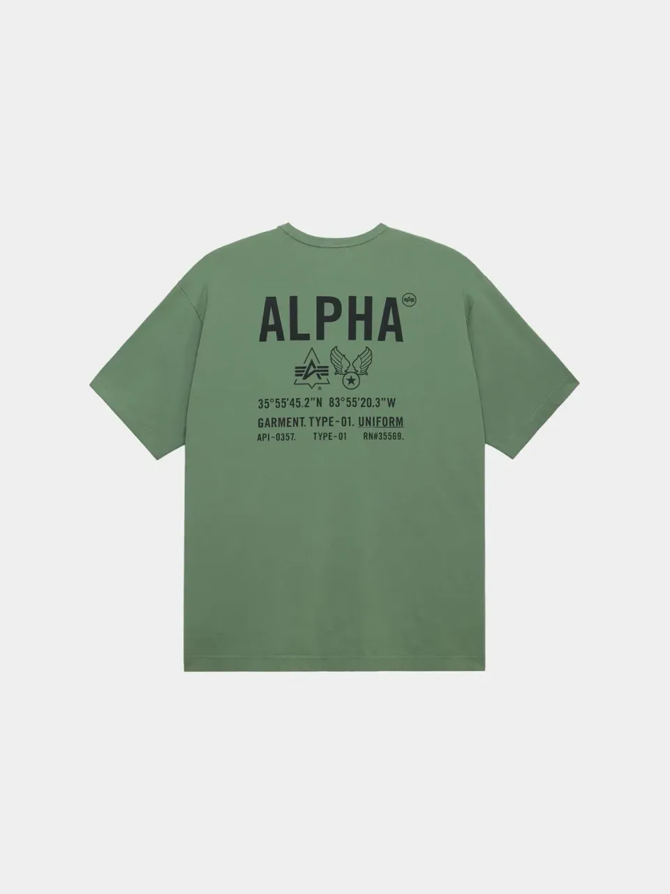 Alpha Industries Relaxed Uniform Tee tricou moss bumbac