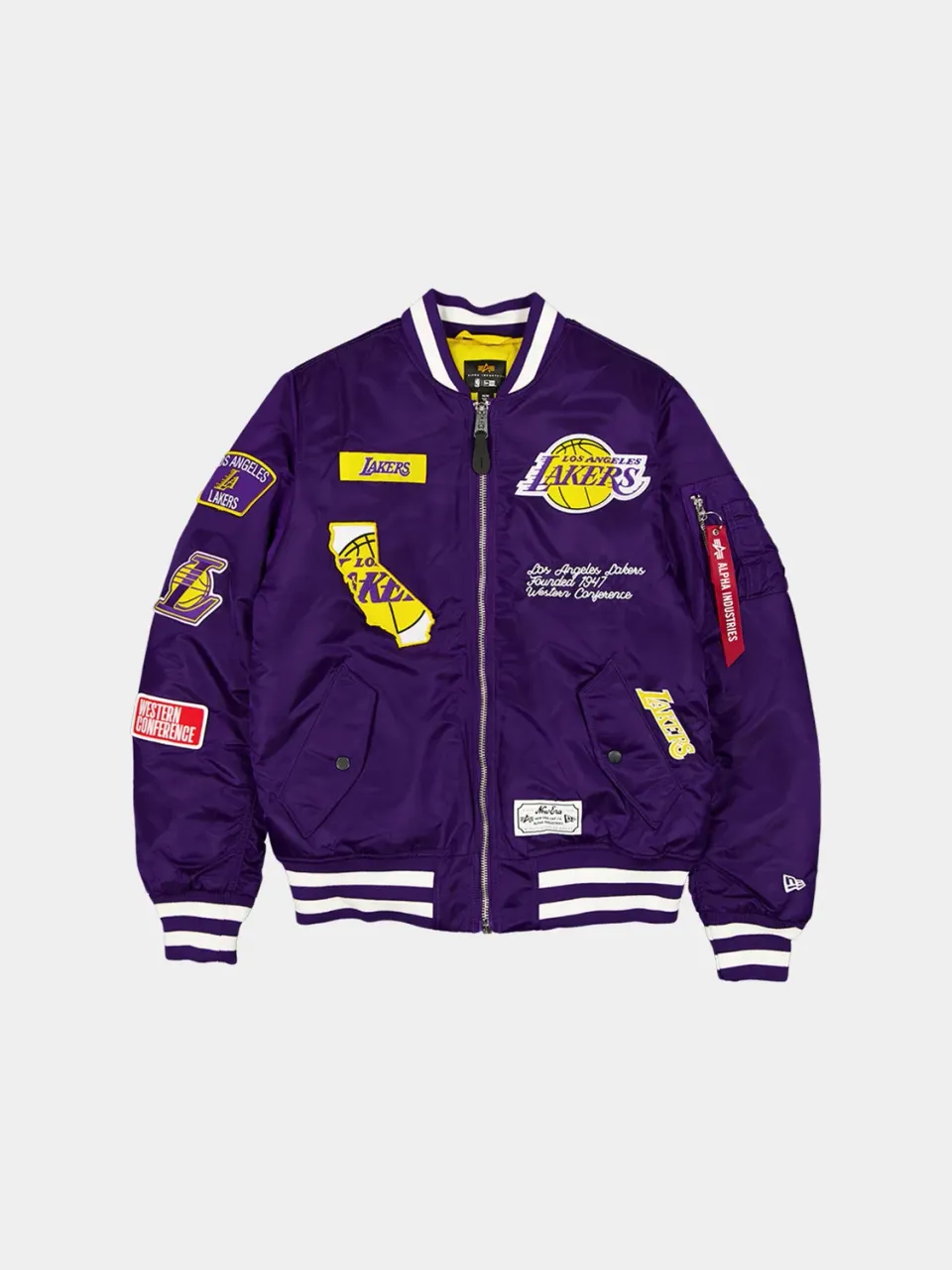 Alpha Industries MA-1 Lakers geaca bomber mov-alb