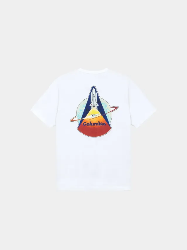 Alpha Industries NASA Columbia STS-1 tricou alb bumbac