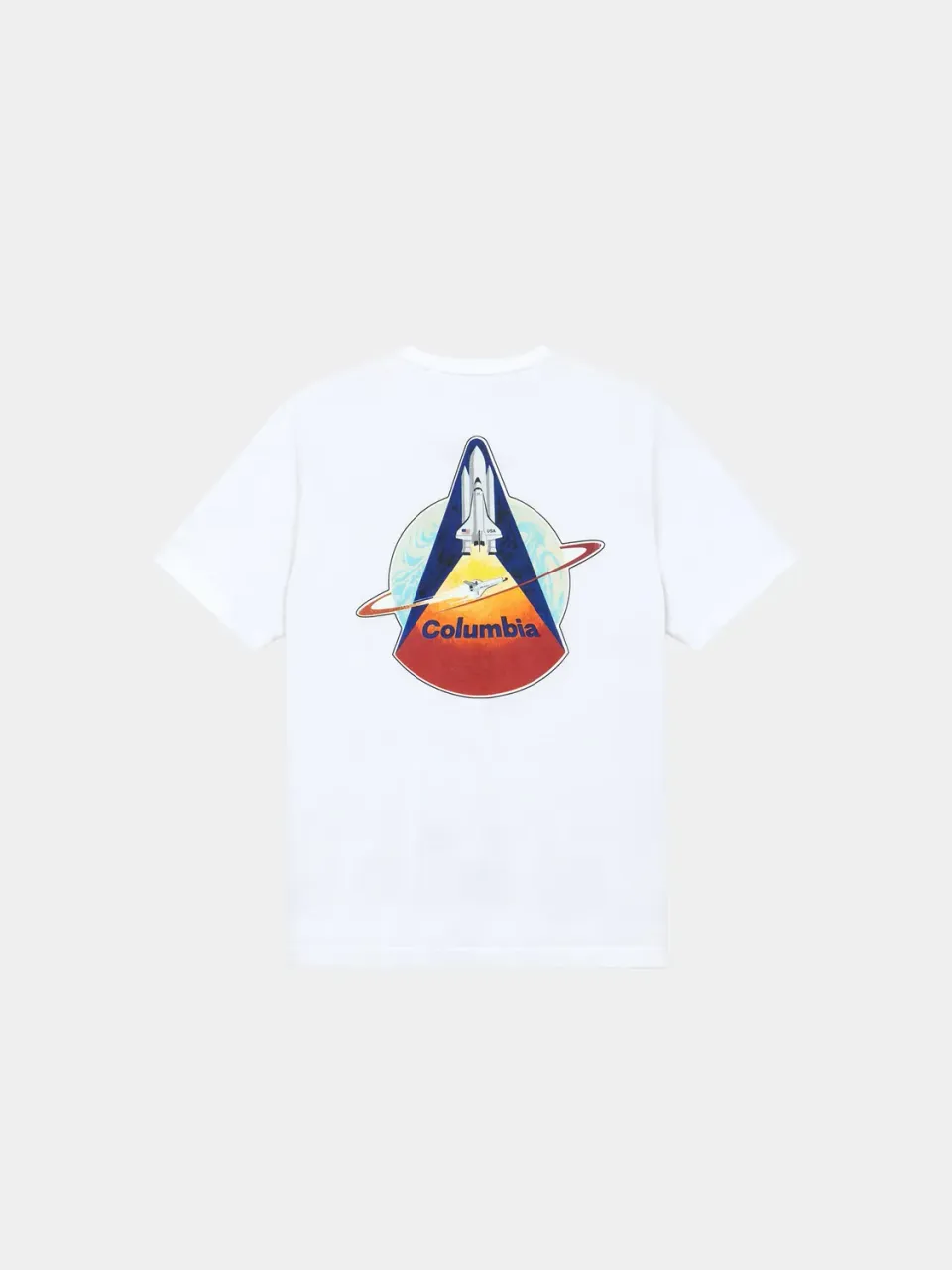 Alpha Industries NASA Columbia STS-1 tricou alb bumbac