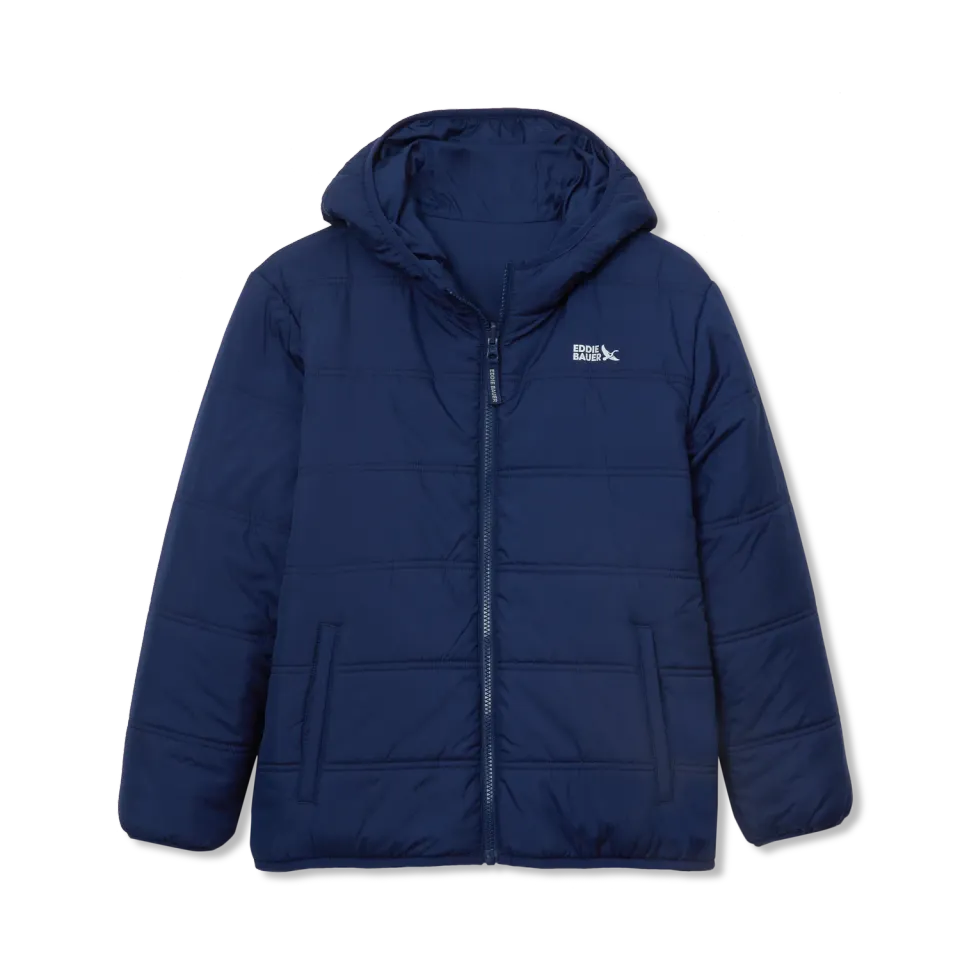 Eddie Bauer Deer Harbor geaca reversibila baieti bleumarin