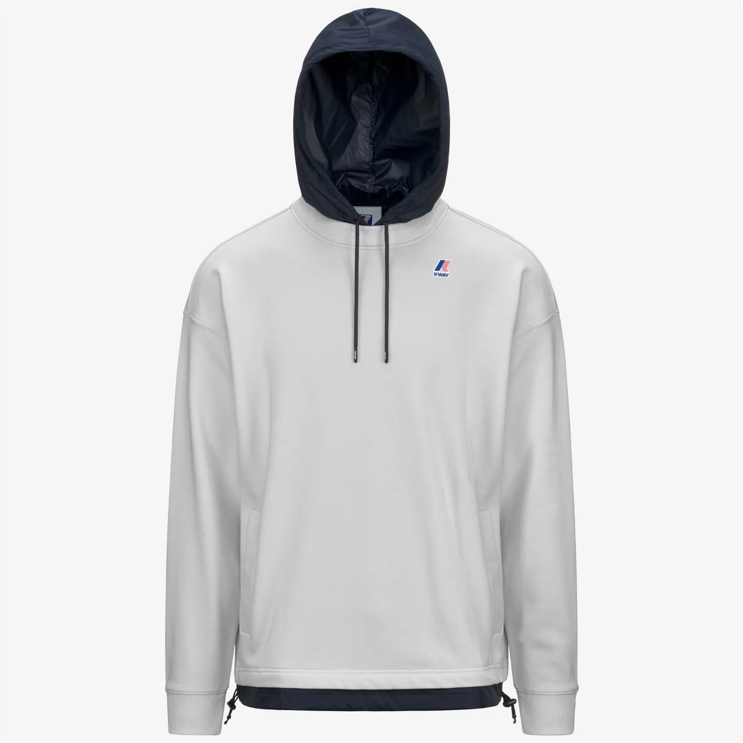 K-Way Le Vrai Donatien hanorac fleece gri cu gluga