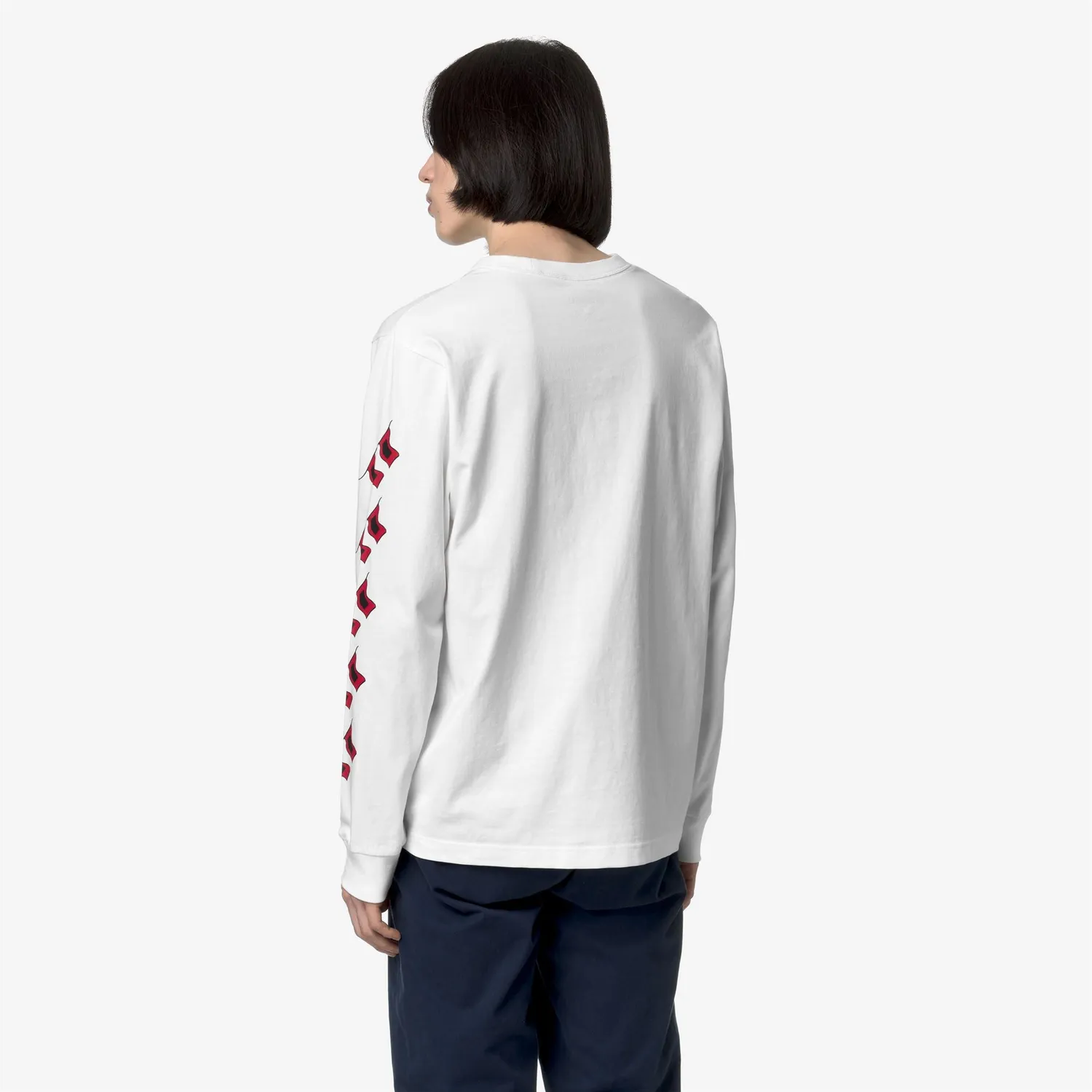 K-Way Roxbury Hurricane tricou unisex alb maneca lunga